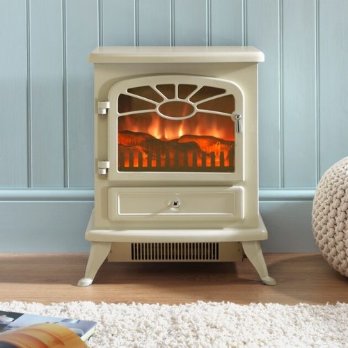Focal Point Electric Stove Fire Es2000 choose - Cream, Black, Grey or Burgundy - 第 1/8 張圖片