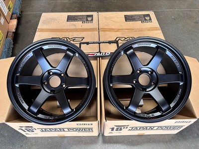 Rays TE37SL Flat/Matte Black Wheel Rim 18'' 18x9.5 +38 5x120 for RL RLX TL TLX