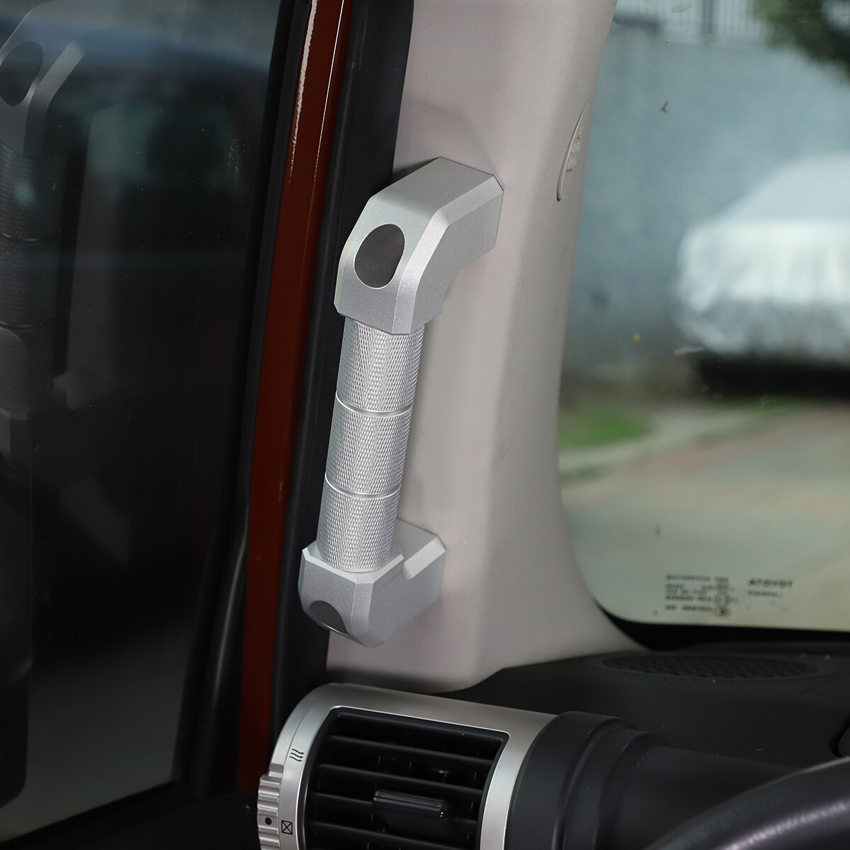 Silver Alloy A-Pillar Handle Replace Trim For Toyota FJ Cruiser 2007-2021