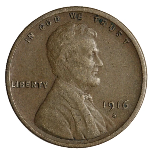 1916-S Lincoln Wheat Cent Penny Better Grade Complete Your Album!!