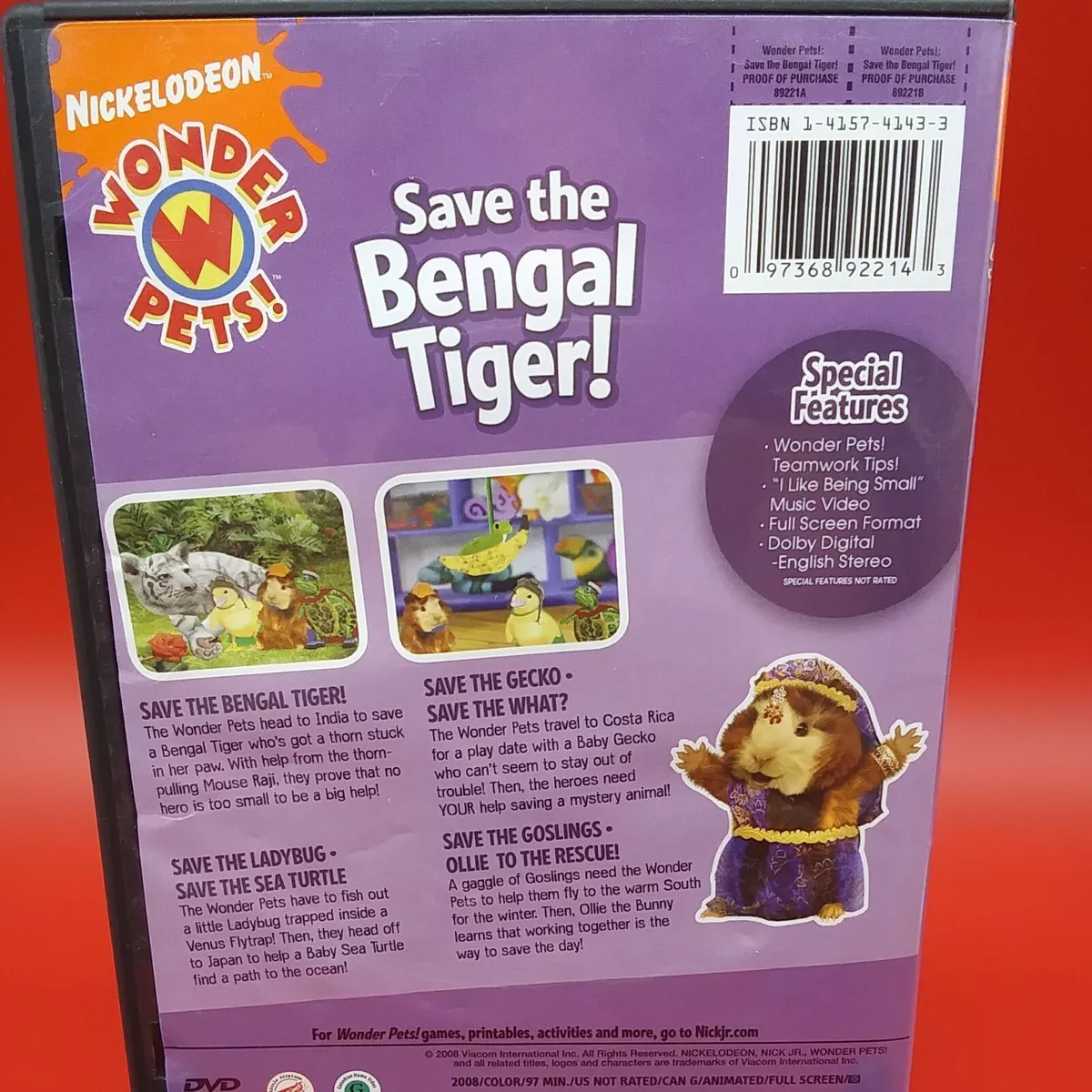 Wonder Pets - Save The Bengal Tiger on DVD Movie