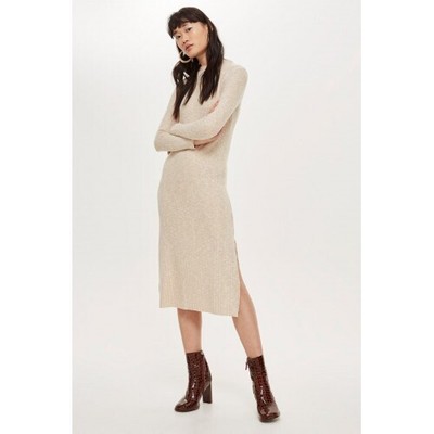 cream midi jumper dress