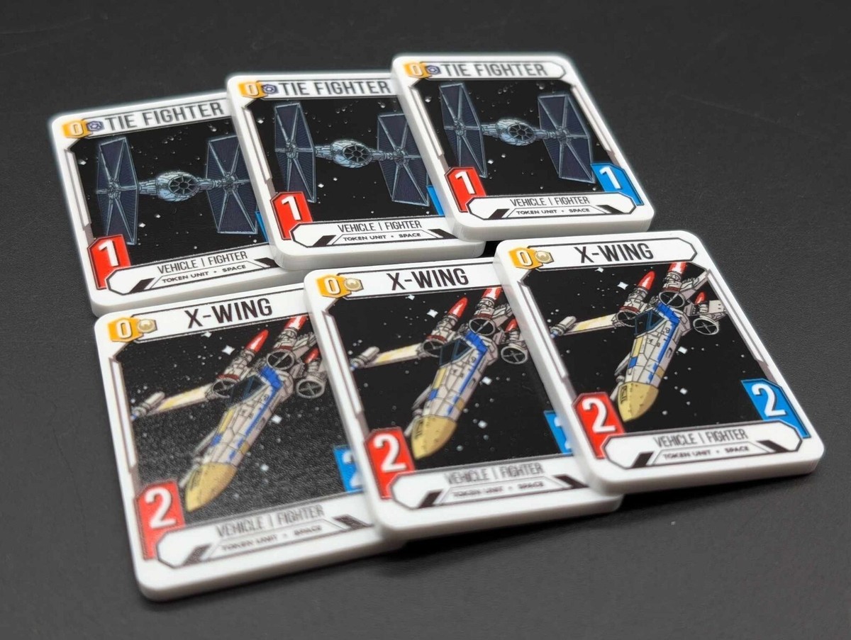 Star Wars Unlimited TCG Premium Half Sized Acrylic X-Wing and TIE