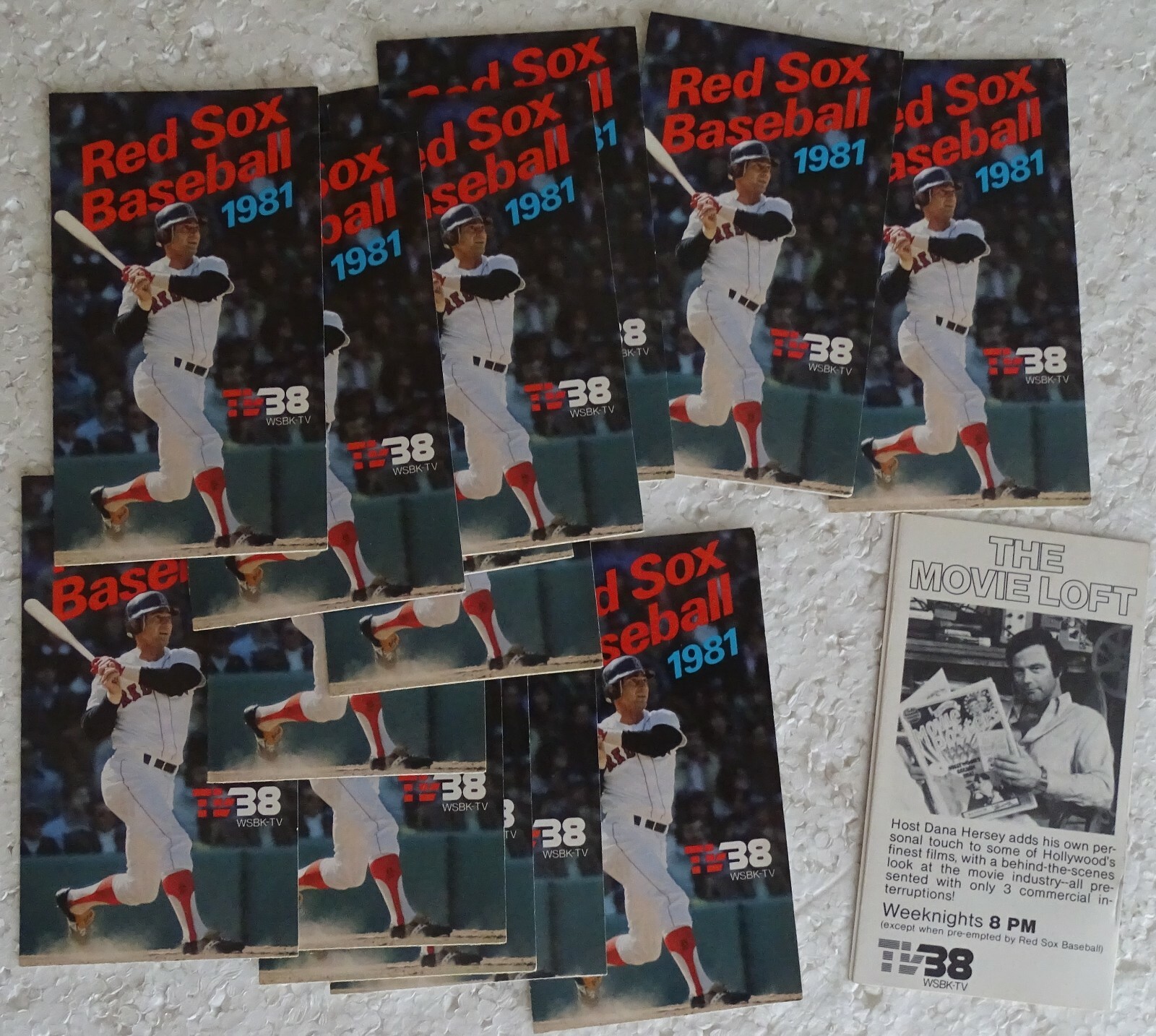 1981 Boston Red Sox Pocket Schedule LOT OF 16, Carl Yastrzemski TV38 ...