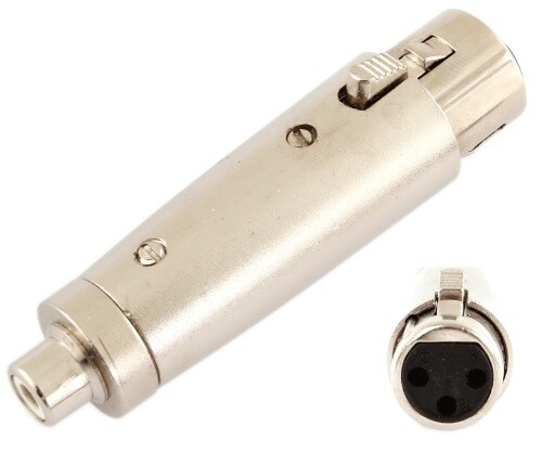 Адаптер Mwave XLR-F/Cinch female mono