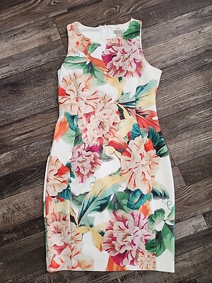 H&M Floral Bodycon Dress Sz M