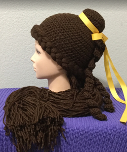 BELLE WIG from Beauty & the Beast -Yarn Beanie-Wig/hat ...