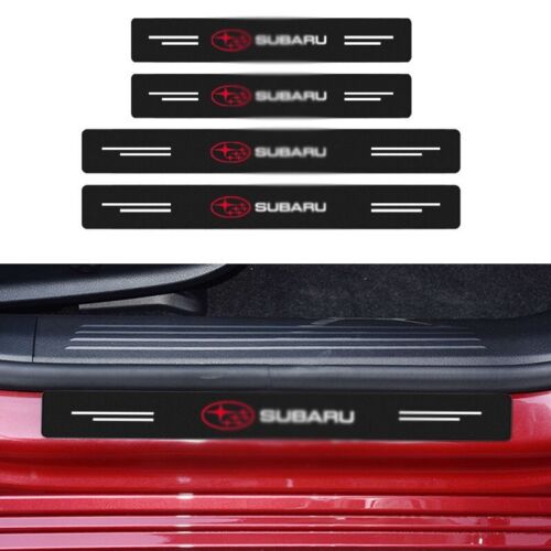 4PCS Car Door Sill Protector Anti-Scratch Rubber Threshold Strips for Subaru - Picture 1 of 24
