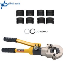 Hydraulic Copper Tube Fittings Crimping Tool w/ 1/2" 3/4" and 1" Die Set In Case