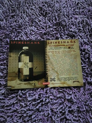 TPGM62 ADVERT 5X8 SPINESHANK : 'SELF-DESTRUCTIVE PATTERN' ALBUM