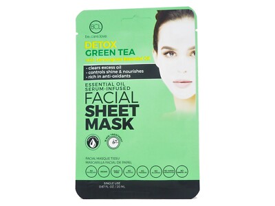 BCL Be Care Love Detox Green Tea Lemongrass Essential Oil Facial Soft Sheet Mask
