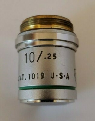 10X AO Plan Achro Objective CAT 1019 Microscope American Optical 10/.25