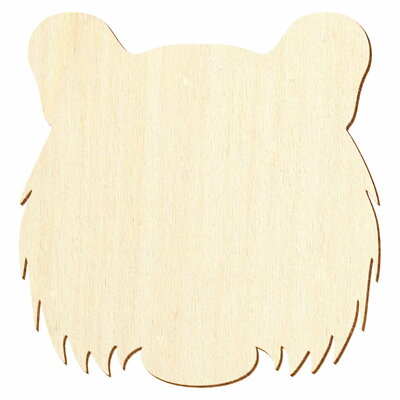Holz Tigerkopf - Deko Basteln 3-50cm