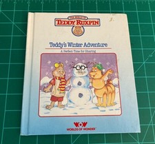 Vintage Teddy Ruxpin Teddy's Winter Adventure A Perfect Time for Sharing BOOK