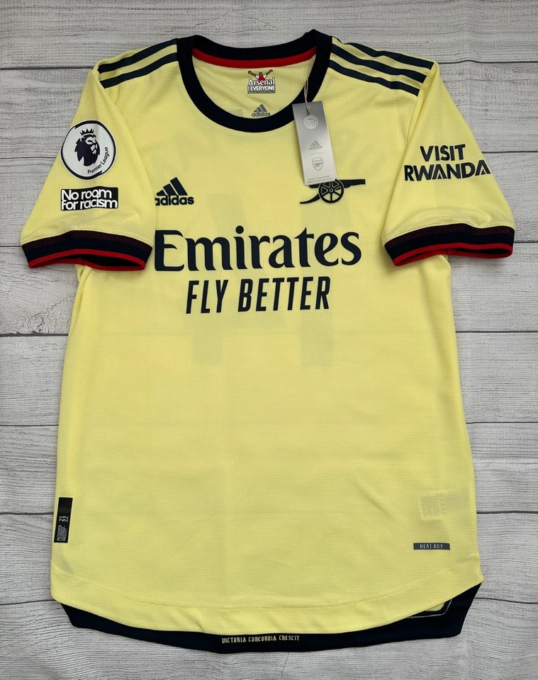 Arsenal 21/22 kitroom / match issue Away shirt - #14 Auba - size 8 (Large) - PL - Image 2 of 4