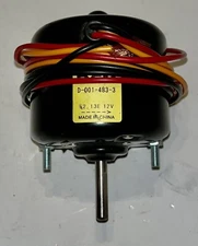 DCM D-001-483-3 Heater Blower Motor 12V 2-SPEED CW 1/4"l RV Campers Bus