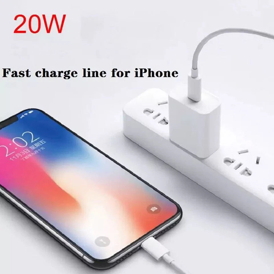 Wholesale 20W PD Fast Charger For iPhone 14Pro/13/12/11 USB Type C Adapter Cable - Image 2 of 4