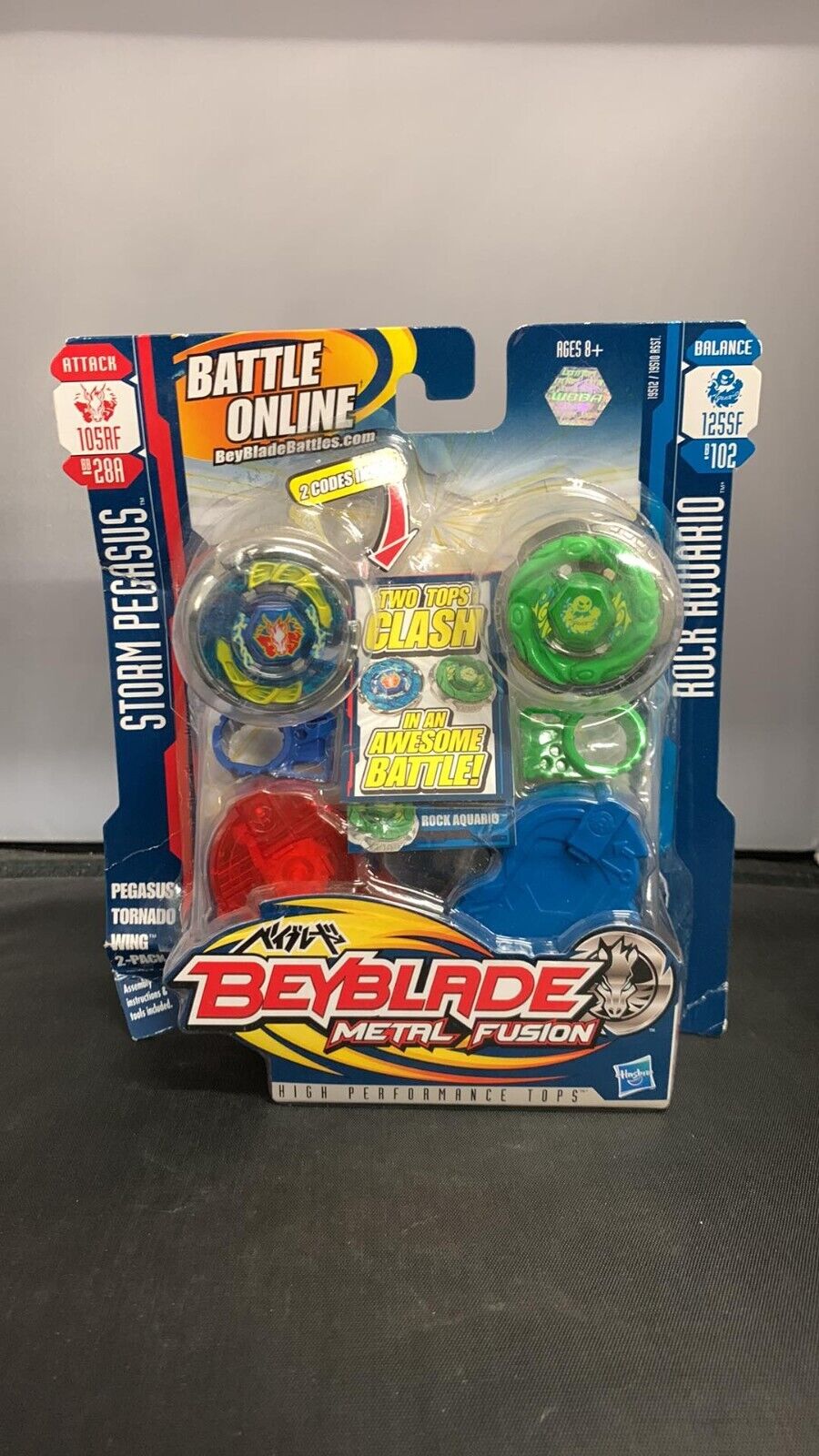 Beyblade Metal Fusion 3-Pack, Attack Version, w/ Storm Aquario