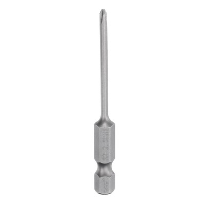 Magnetic Phillips Screwdriver Bit PH1 1/4'' Hex Shank 65mm Long 2.5mm Rod