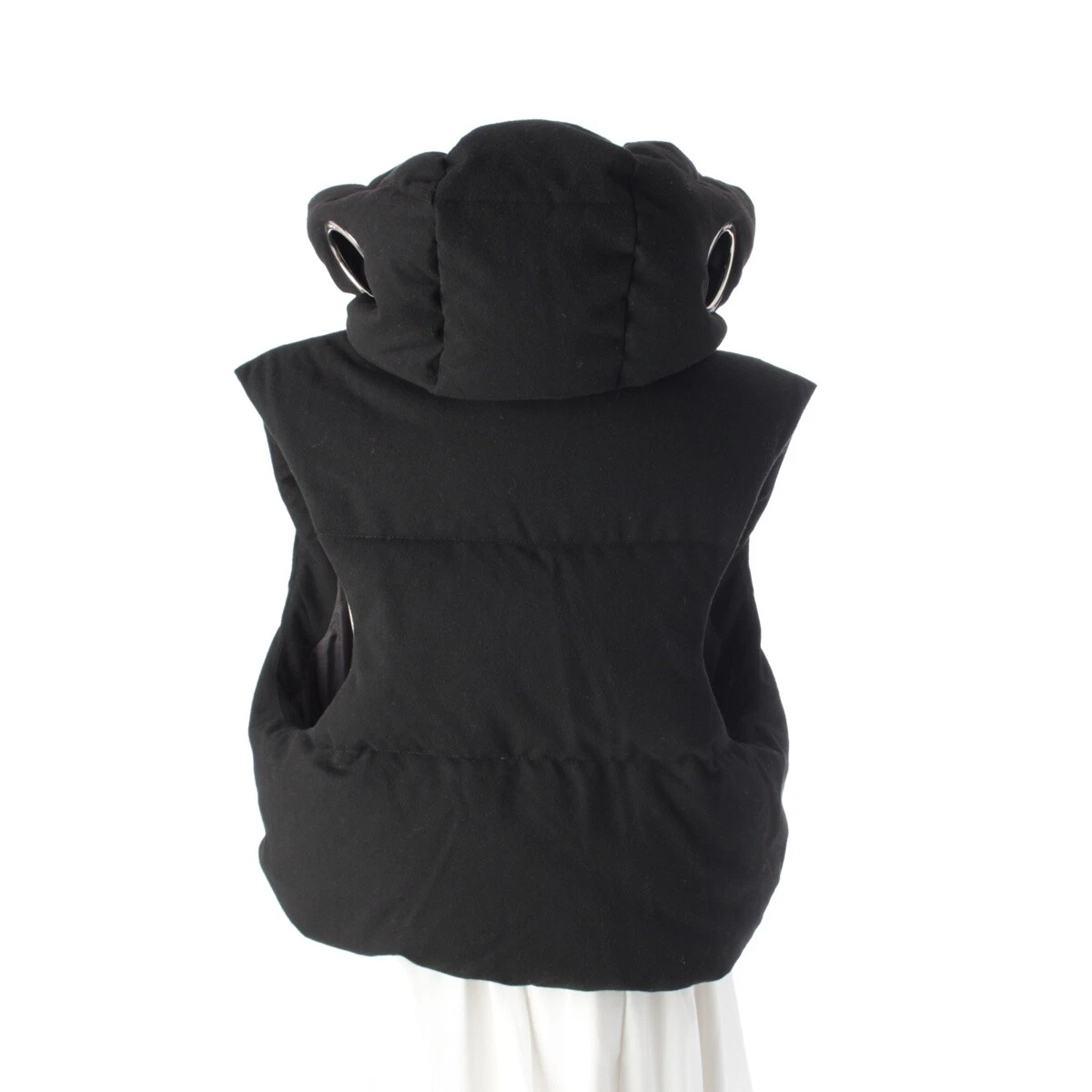 MONCLER Willow Camille Reign Smith 24 anni ALEXI Cappuccio Gilet Ritagliato Sho...