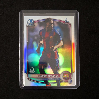 Topps Bowman Chrome 2026 - Ebrima Tunkara 1st Bowman Chrome Holo BU-ET