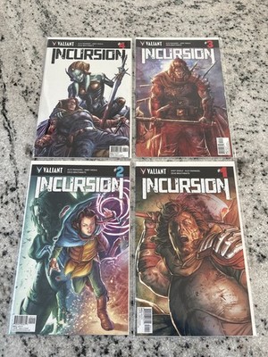 Lot Of 4 Incursion Valiant Comic Books # 1 2 3 4 NM 1st Prints Paknadel 7 J432