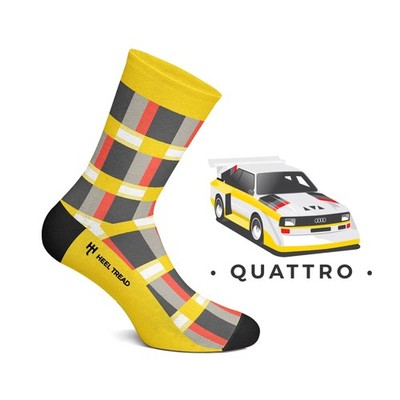 Fersenprofil Automotive Icons Socken, 1 Paar - Audi Sport Quattro (Größe L, UK 8-12)