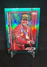 2025 Topps Chrome F1 Carlos Sainz Mexico GP Winner Green /299 #112
