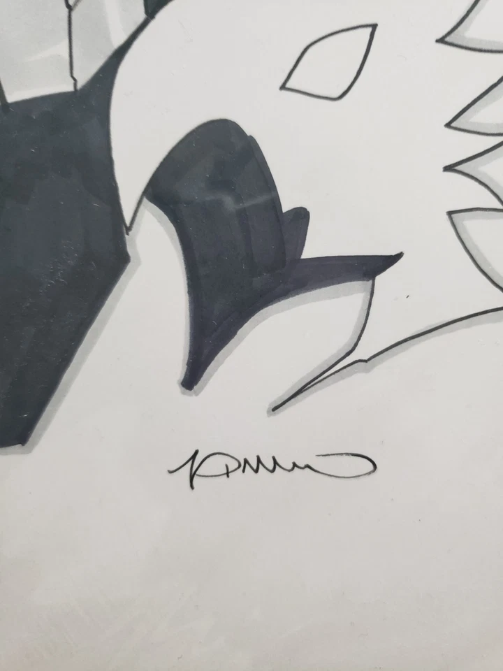 Simone Di Meo Comisión TOKOYAMI My Hero Academia Arte Original 9x12 Foto 3 de 4