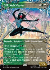 Silk, Web Weaver (Borderless) [Marvel's Spider-Man] Magic MTG