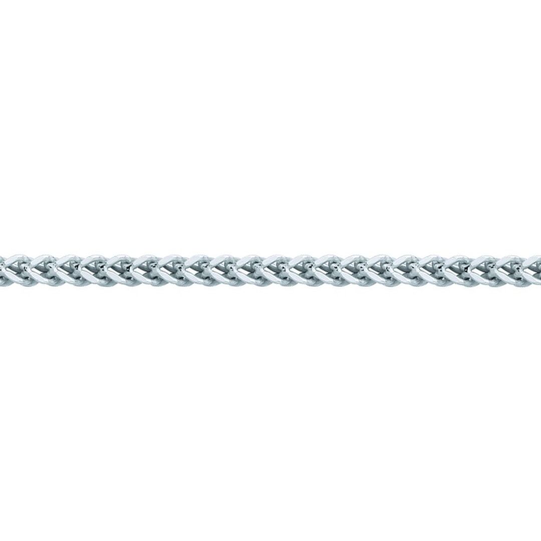 Silver Jewelco London Franco 3D Curb Necklace 4mm 26""