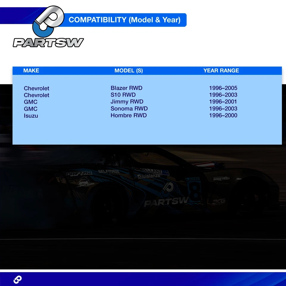 Kit de suspensión de barra estabilizadora interior y exterior delantera PartsW Chevrolet Blazer 10 piezas Foto 2 de 4