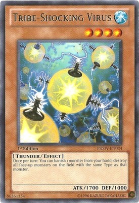 3 x Tribe-Shocking Virus - PHSW-EN034 - Rare - Unlimited Edition Near Mint, Engl