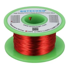BNTECHGO 28 AWG Magnet Wire - Enameled Copper - red 4 oz 