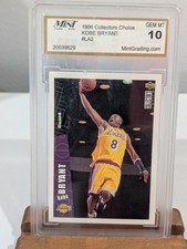 1996 Collectors Choice Kobe 1996 Upper Deck Kobe Bryant Laker #LA2 Grade 10 RC