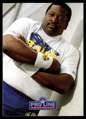 1991 Pro Line Portraits Irv Pankey Los Angeles Rams #71