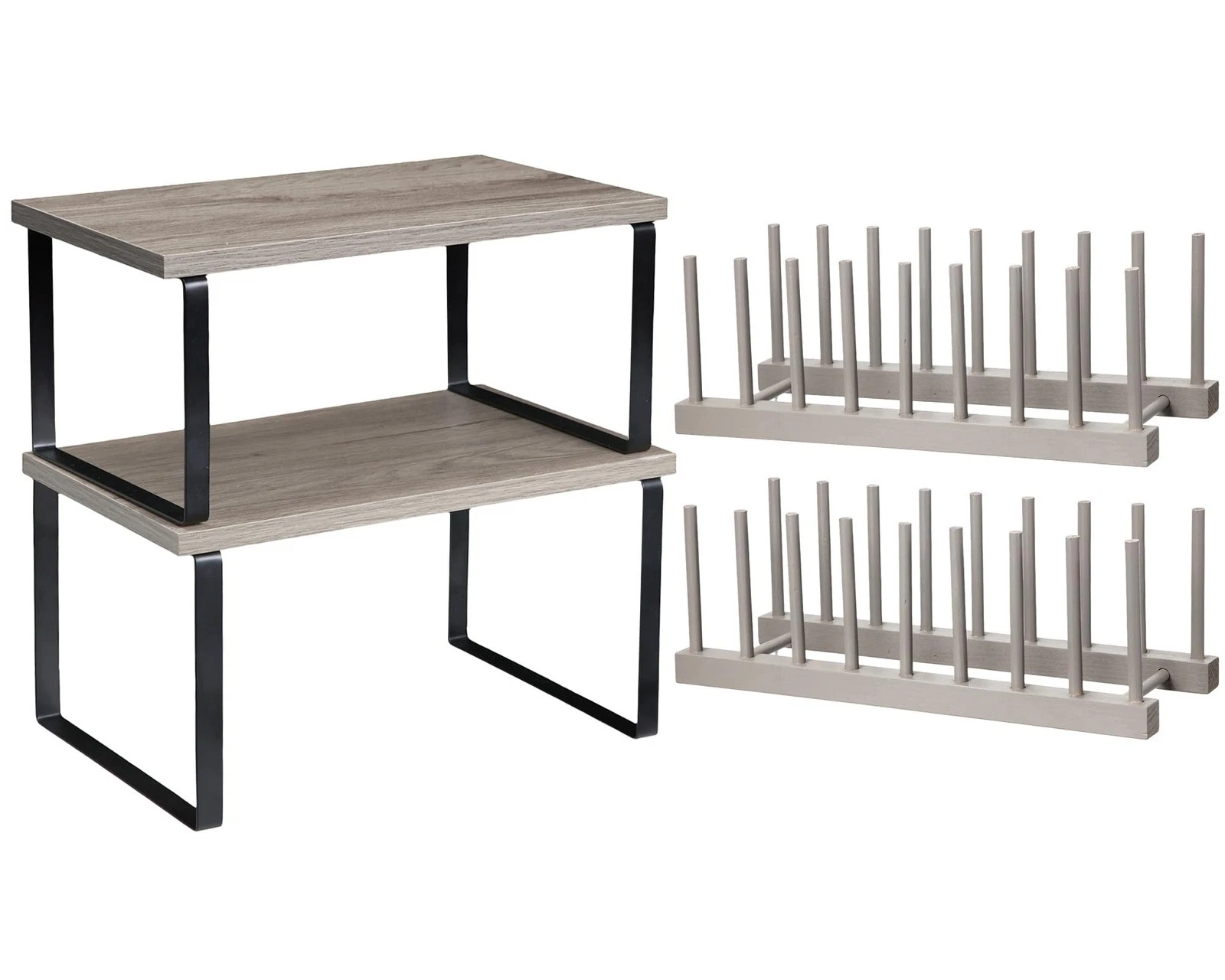 4 Pcs Kitchen Organizer Accessories Set Cabinet Organizer Shelf and Bamboo Di...
Opens in a new wind