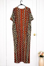 Handmade African Dera Kaftan Kenyan Dress Tie Dye One Size Multi Color