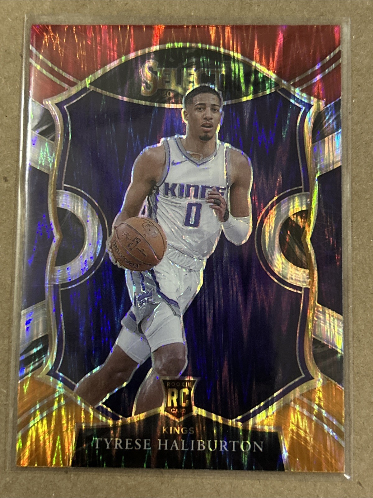 2020-21 Select Concourse Tyrese Haliburton #72 Red White Orange Flash Prizm (RC)