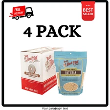 Bob'S Red Mill Oat Bran, 18Oz (Pack of 4) - Non GMO, Vegan, Kosher