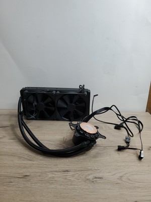 MAIN UNIT ONLY* NZXT Kraken 240mm Radiator CPU Liquid Cooler with fans **USED**
