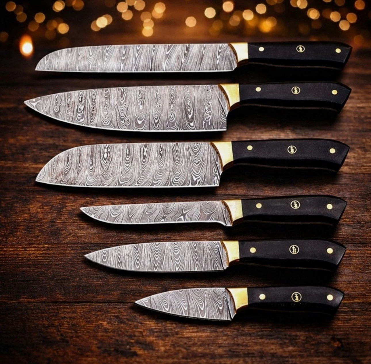 Custom Handmade 6Pieces Damascus Steel Kitchen Knife Set Chef Knife Set.With Bag
Opens in a new wind