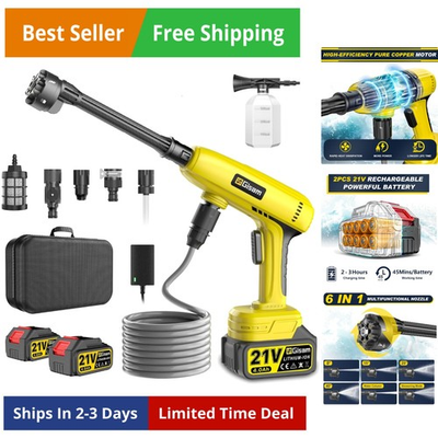 #ad Cordless Pressure Washer1250 PSI Cordless Power Washer with 2pcs 4.0Ah Batte... $133.42