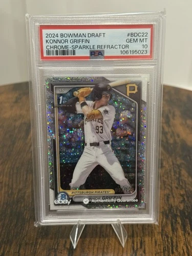 2024 Bowman Draft Konnor Griffin 1st Sparkle Refractor /200 PSA 10
