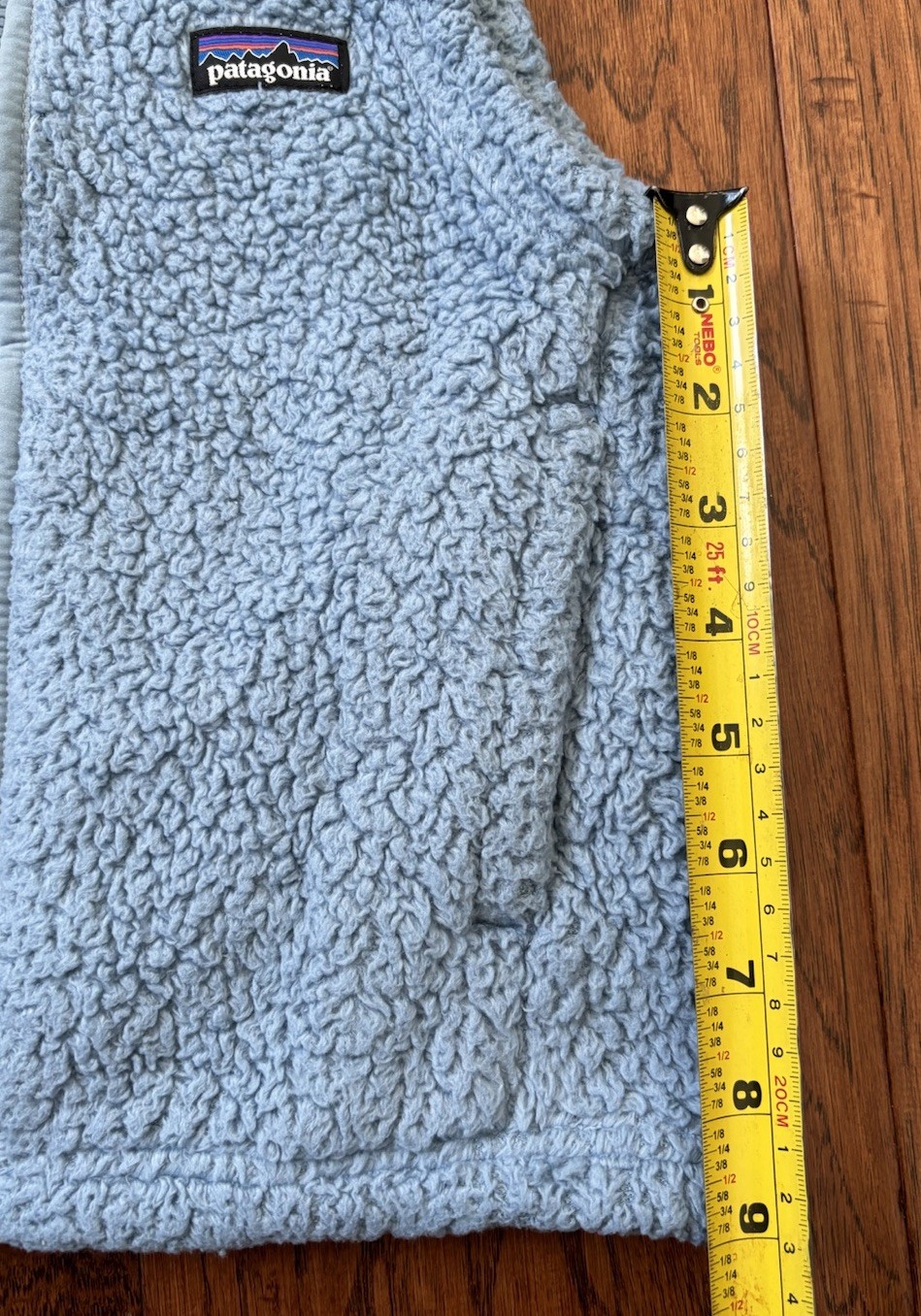 Patagonia Girls Los Gatos Fleece Vest Kids Girls Size XS 5-6 Berlin Light Blue thumbnail 5