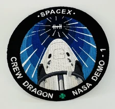 2019 SPACEX CREW DRAGON NASA DEMO-1 Patch  Hard To Find Perfect Condition!