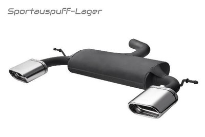Ulter Duplex Sportauspuff Volkswagen SCIROCCO 3 ab 2008 145x75mm flachoval