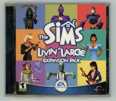 The Sims: Livin' Large (Windows PC, 2000) TESTED Resurfaced w/Key