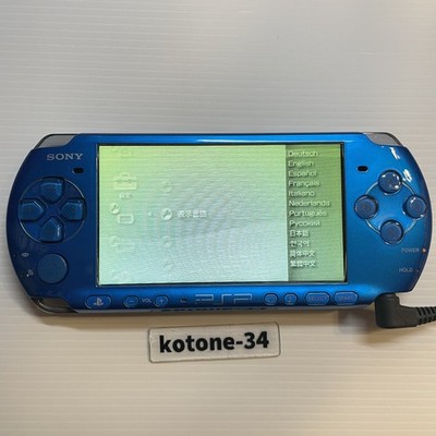 Sony PSP 3000 Vibrant Blue Console Used *No Charger / Battery PS Sony PSP 3000 Vibrant Blue Console Used *No Charger / Battery PS