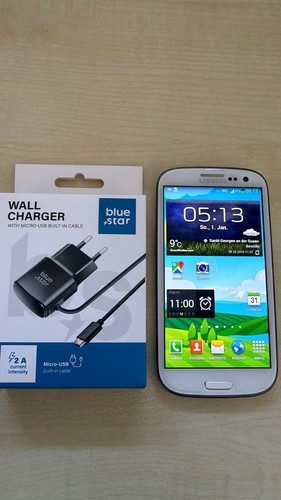 Samsung Galaxy S3 16GB Weiß GT-I9300 Geprüft, Händler, Garantie, Wie Neu, Top